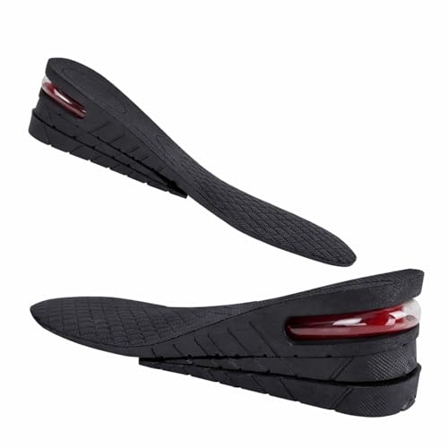 Image of QUINZEE Height Increase Insoles, 4-Layer Heel Orthotic Insoles Adjustable Comfortable & Breathable Elevator Lift Kit Up To 2cm To 9cm, Men Women Height Booster Insoles comfortable heel insole