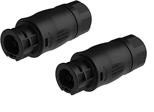 Betteri BC01 Netzanschluss Buchse Netzstecker AC 3-polig IP67, für Mikrowechselrichter APsystems, Hoymiles, Deye, Envertech, Huayu, Bosswerk oder TSUN (2 Stück)