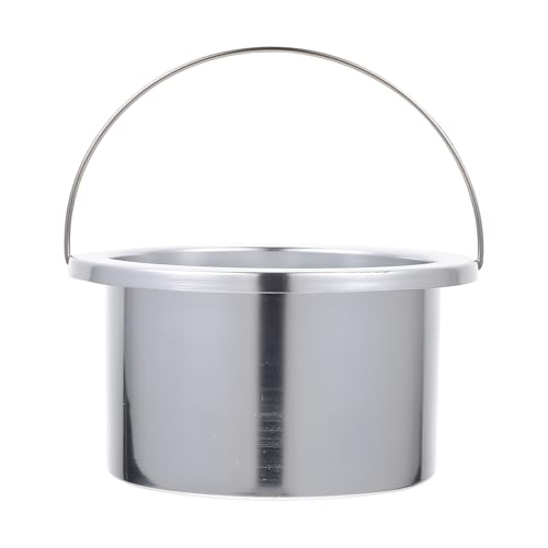 FUOYLOO Recipiente para Derretir Cera de Aluminio 100 Mm Antiadherente para Máquina de Depilación Accesorio Práctico para Calentador de Cera Uso Profesional en Depilación