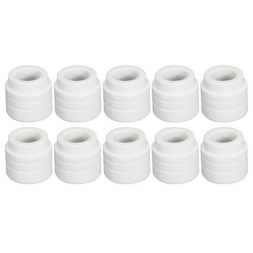 Image of RIVERWELD TIG Gas Lens Insulator Cup Gasket 18CG and 54N01 2in1 10pcs | 18CG01 for QQ300 PTA DB SR WP 17 18 26 TIG Welding Torch