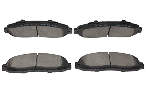 Image of D679 Front Ceramic Brake Pads with Hardware Replacement For 1997-2001 2002 2003 Ford F150 Truck 00-07 F250, 2002 2003 Lincoln Blackwood