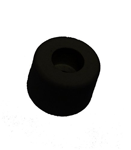 Herco 757 Black Rubber Equipment Bumper (1/2" x 3/4") - 4 pcs