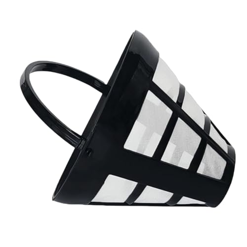 Permanenter Kaffeefilter in Kegelform: Edelstahlsieb, wiederverwendbares Zubehör, feinporig und aromatisch sauber für die Zubereitungsmethode, stabiles Filterelement