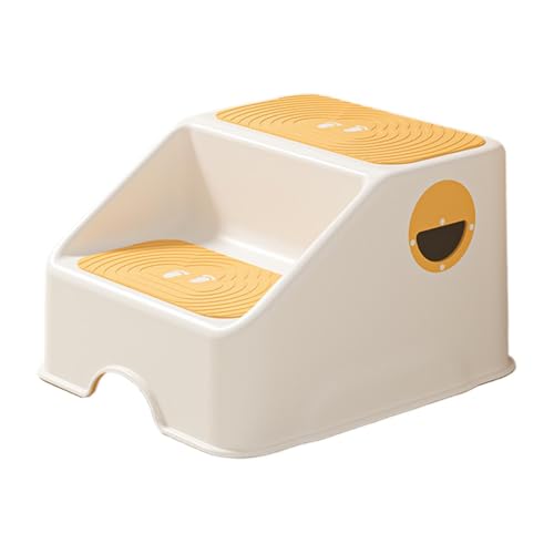 Taburete Con Escalón Para Niños: Ayuda Para Aprender A Ir Al Baño, Plataforma De Dos Escalones, Superficie De Agarre Segura, Construcción | Ideal Para Niños En Edad Preescolar, Guardería, Niño