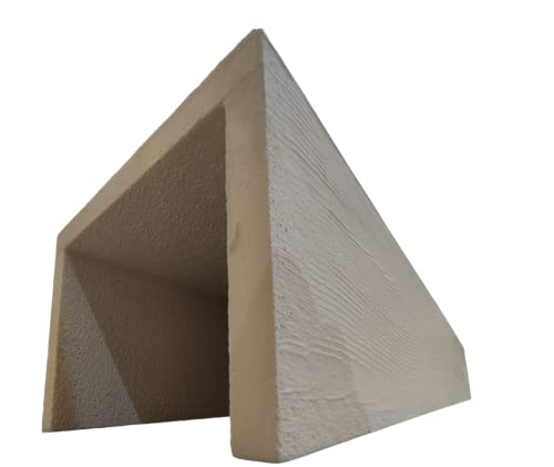 Travi finto legno Trave finto legno lunghezza 100 cm. (L16xH17 cm, Bianco)
