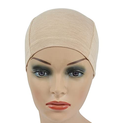 1pc Bamboo Fiber Wig Cap to Hold Wig in Place Elastic Wig Cap for Women Wig Making (Light Brown) - Image 4