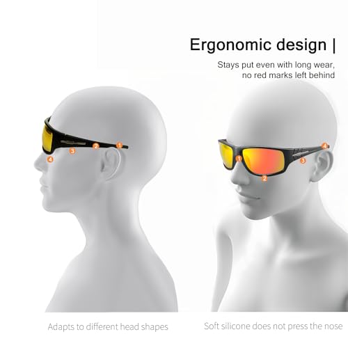 Tactical Polarized Sunglasses HD Lens UV400 Lightweight for Mountain Climbing Water Sports Cycling3