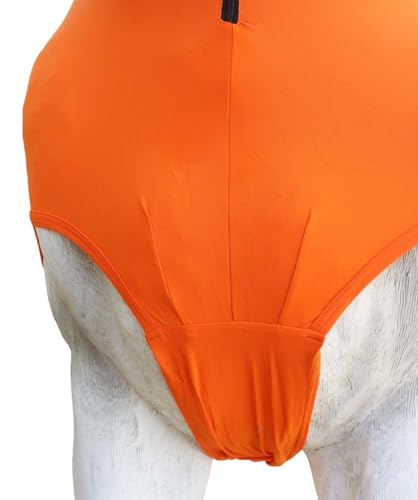 Image of CHALLENGER Large Horse Comfort Stretch Spandex Neck Hood Mane Stay Black