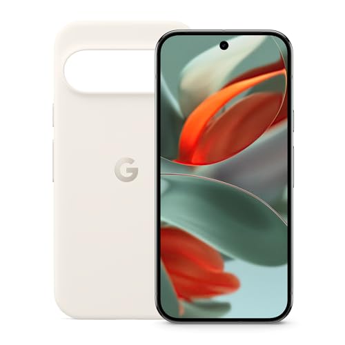Google Pixel 9 Pro - Unlocked Android Smartphone with Gemini, Triple Rear Camera System, 6.3" Super Actua Display - Hazel, 256GB + Pixel 9 & Pixel 9 Pro Case - Porcelain