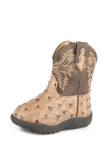 ROPER Western Boot Boys Cowbabies Jed Faux Ostrich 09-016-1224-3500 TA