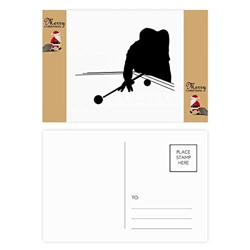 Cartes de remerciement billard sportif lot de 20 pour féliciter vos joueurs