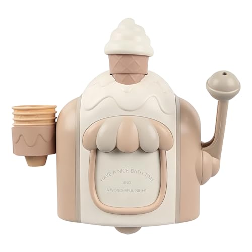 Machine à Bulles pour Le Bain, Jouet d Bain avec Ventouse pour Créer de La Mousse Glacée, pour Imiter La Crème Glacée et Jouer À La Douche garçons et...