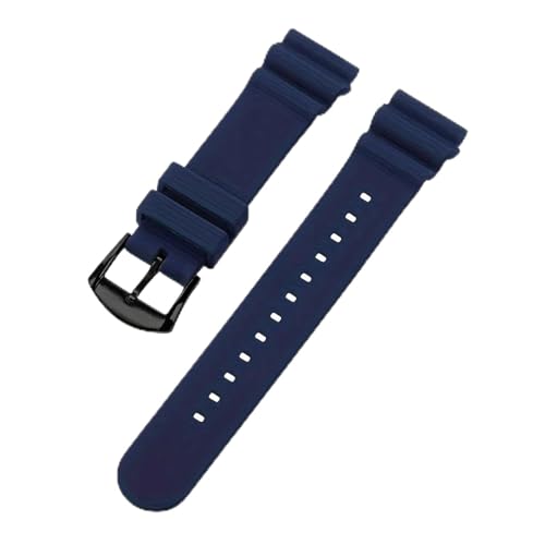 [Ƃ݂] 20mm 22mm voh No. 5 SKX007 SKX009 SRP777J1 Prospex h_CrOVRuXbg X|[cXgbv ^OΉ(Blue-Rubber-BK,20mm,No logo)