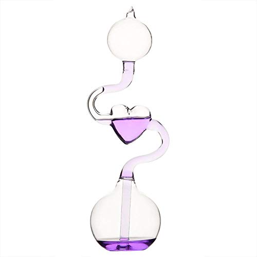 Fditt Nouveauté en Forme d'anneau et de Verre torsadé Jouet chaudière à Main thermomètre Jouet Science éducation Jouets décoration de la Maison Ornement Cadeau Cover