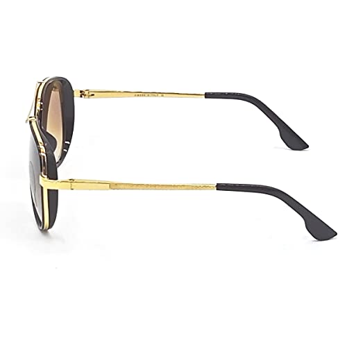 Image of Louis Kouros Cherokee Aviator Classic Trendy 4414 sunglasses | Mirror Lens | 400 UV Protected | For Men's Women's | Medium | 58mm Lens Width
