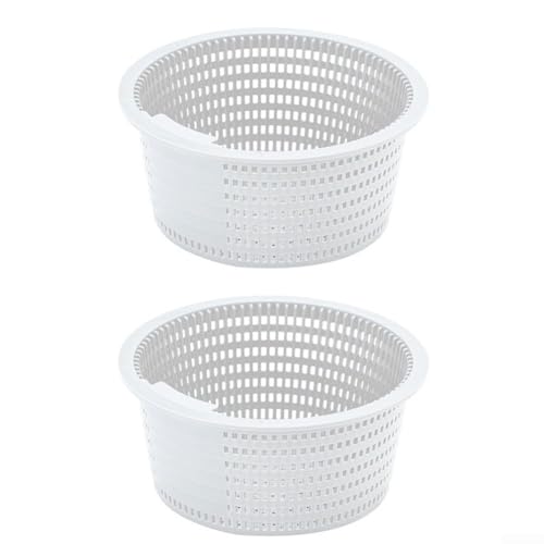 P06436 Lot de 2 paniers filtrants de piscine à paroi en acier pour système de filtration amélioré