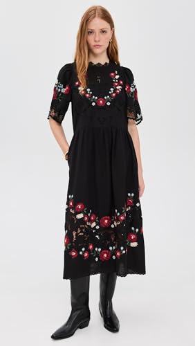 Sea Women's Rosaline Embroidery Midi Dress2