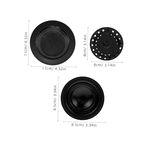 Colador para fregadero de acero inoxidable negro miniatura 2