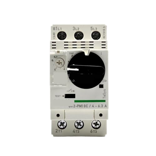 Disyuntor magnético 4-6,3 A TeSys Deca GV2-PM10C motor trifásico negro nuevo