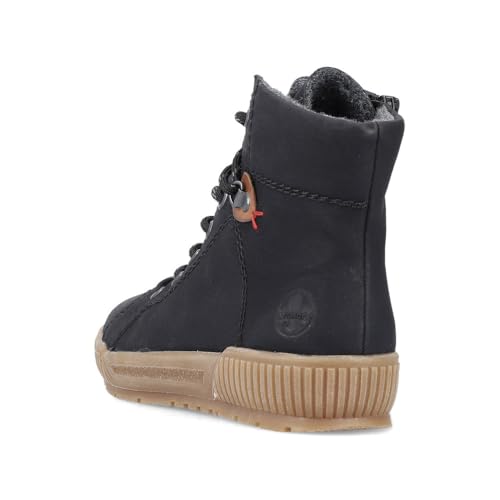 Rieker Damen Klassische Stiefeletten N0730, Frauen Stiefeletten, lose Einlage,Kurzstiefel,uebergangsschuhe,schwarz (00),42 EU / 8 UK