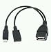 Yonisun Micro USB Host OTG Cable with USB Power for Samsung/HTC/Nexus/Lg Phones and Tablets