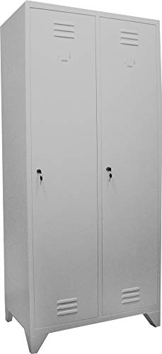 Armadio spogliatoio in metallo a 2 posti