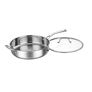 Cuisinart Forever Stainless Sautepfanne mit Deckel 5,5L