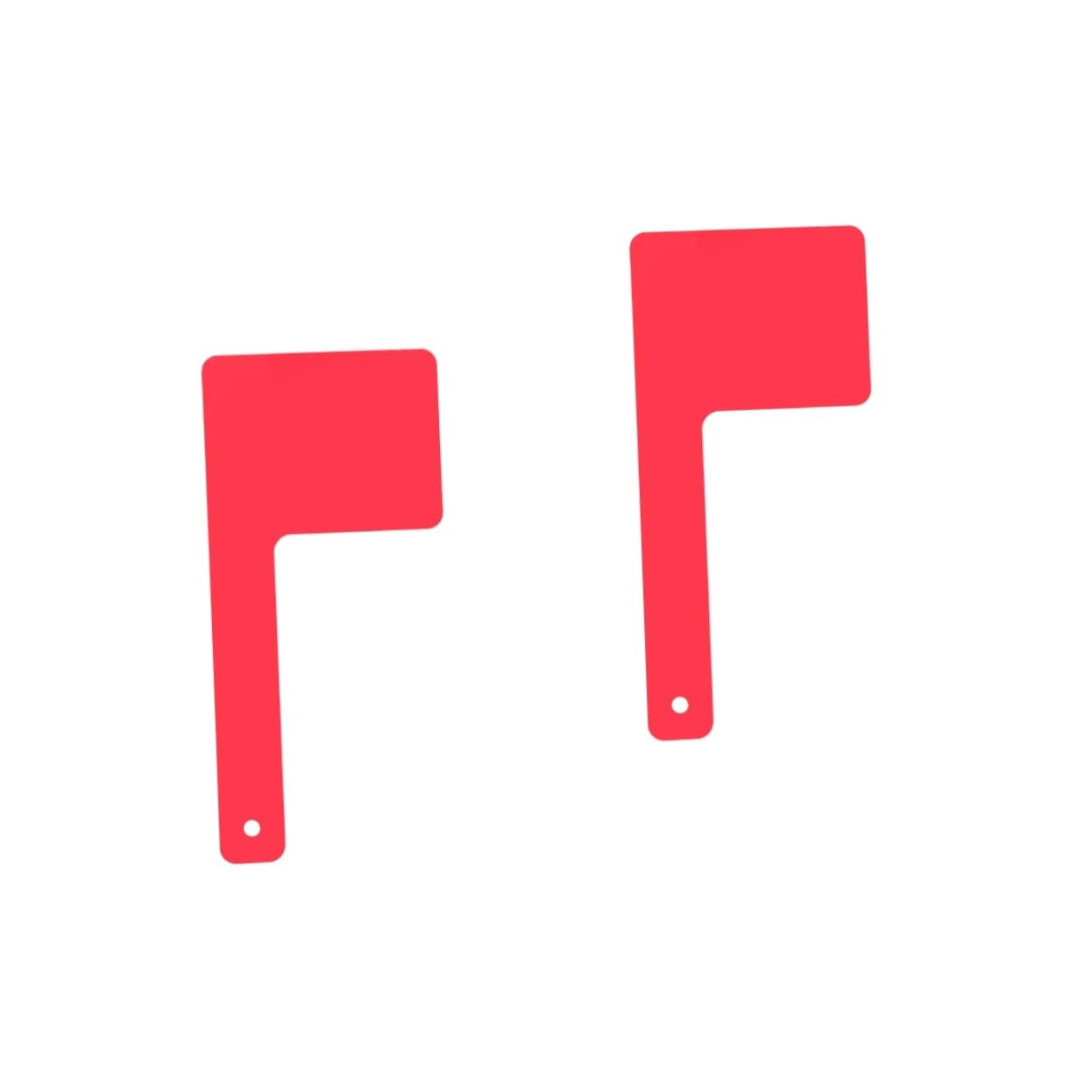 Uonlytech 2 Pz Banner della di posta asta portabandiera per cassetta postale bandiera rossa della cassetta postale acrilico compatibili bandiera della universale