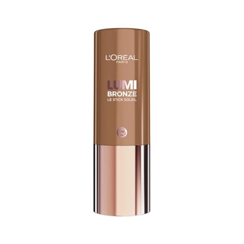 LOréal Paris Lumi Bronze Le Stick Soleil Creme-zu-Puder Bronzer-Stick für einen natürlichen Glow leicht verblendbar & aufbaubar Farbe: 110 Toasted Sunlight 1 Stück