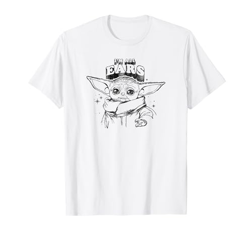 T-shirt Star Wars Grogu imprimé coton confortable pour fan chic