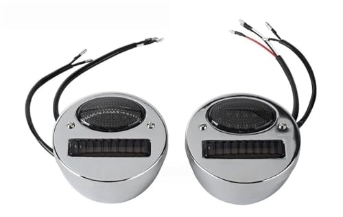 Luz trasera universal de 12V con soporte de matrícula para moto chopper