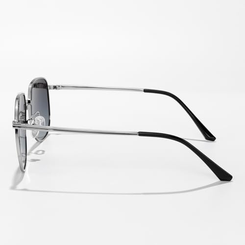 Classic Polarized Round Sunglasses for Men Oversized Round Frame Sunglasses UV Protection for Driving Golf Outdoor Activities3