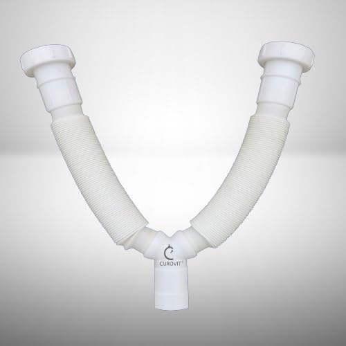 CUROVIT Pvc Flexible 1-1/4" Double Waste Pipe for Easy Flow & Effortless Drainage in Tight Spaces (B0CX5FDSD6) Amazon Price History, Amazon Price Tracker