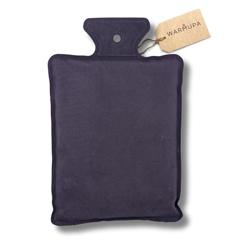 WARMUPA - Gel Wärmflasche für die Mikrowelle, Wiederverwendbare Wärmflasche mit Gel-Füllung, Blau