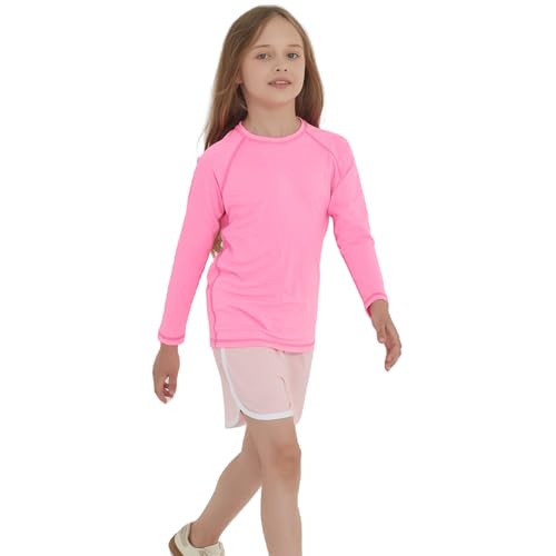 Girls UPF 50+ Rash Guard Neon Shirt Quick Dry Swim Shirts Long Sleeve UV Sun Protection Shirt for Kids Teens4