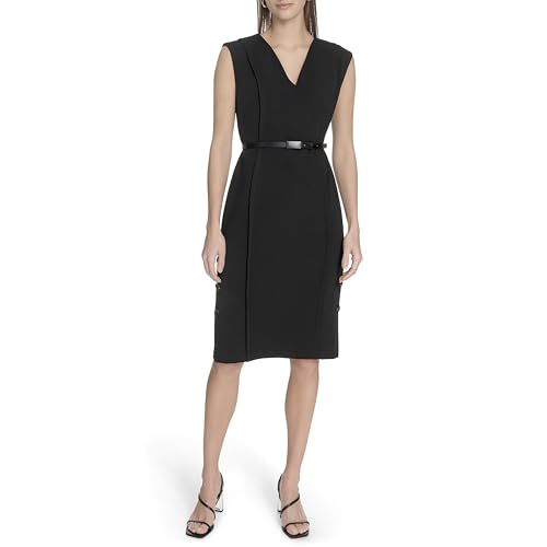 Calvin Klein Women's Party Scuba Knee Length Dress2