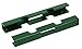 Produktbild Alberts 673338 Mattenverbinder | für Doppelstab-Gittermatten | grün kunststoffbeschichtet RAL 6005 | 140 x 18 x 15,5 mm