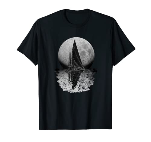Midnight Sailing Nautisches Segel T-Shirt