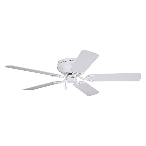 Emerson Ceiling Fans CF805SWW Snugger 52-Inch Low Profile Hugger Ceiling Fan, Light Kit