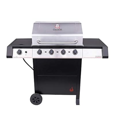 Charbroil® Performance Series™ Amplifire™ Technology 4-Burner with Side Burner Cart Propane Gas Stainless Steel Grill - 463331021