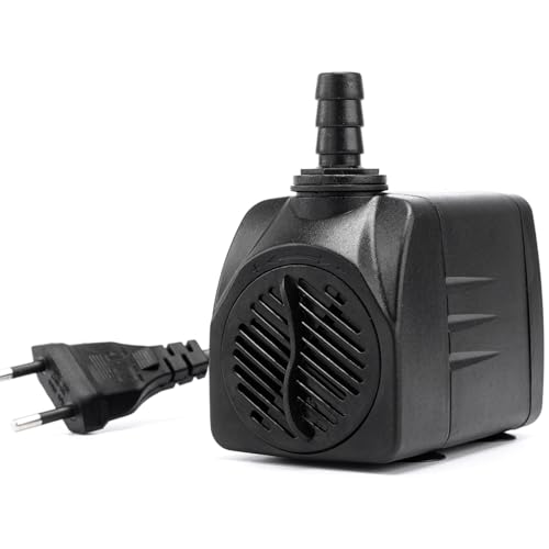 Bomba Submersa PL-203 1000 L/H para Fontes, Lagos e Aquários – Silenciosa, Econômica, Compacta, Eleva até 1,5m, Ideal para Jardins, Decoração e Ambientes Aquáticos (110V)