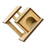 Supvox Realistischer Mini Katzenkratzbaum Spielzeug Miniatur Kratzpfosten Puppenhaus Deko Lebensecht Für DIY Miniatur-szenen Und Katzenliebhaber Geschenk