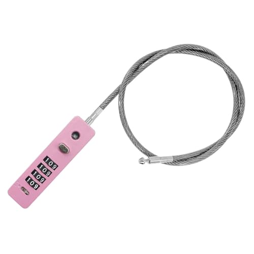 Gatuida Candado de Combinación de Cable de Acero de 60 Cm para Bicicleta y Scooter Eléctrico, Candado de 4 Dígitos Resistente a Salpicaduras, Accesorio Antirrobo para Casco, Puerta