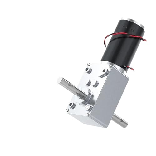 12V dual-axis DC motor worm gear high torque 70KG.CM 24V motor D-axis worm gear reducer reversible(12V 27RPM_SINGLE MOTOR)