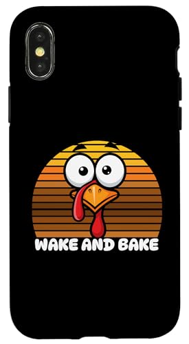 2025 Funny TurkeyWake And Bake Ӎ  W[N Vc X}zP[X iPhone X/XS p
