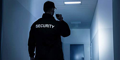 2pcs Security Patches Velcro for Vest or Jacket - Security Patch with Loop Hook System - One Small and One Large Security Patch - Security Patches for Uniforms with Embroidered Letters