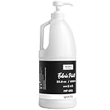 Nicpro White Fabric Paint with Pump, 33.8 fl oz (1000 ml) Large Fabric Paint for Clothes Permanent, Rich Pigment Non-Toxic Soft Clothing Paint for DIY T-shirts Jeans Crafts, Refresh Furniture