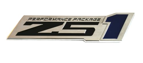Image of 2pcs Z51 Performance Package Emblem Engine Hood 3D Badge Decal Replacement for Z51 (Blue), EI-SilveCutom#2