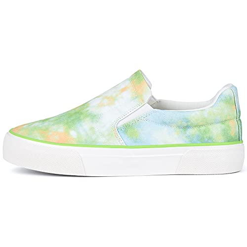 Image of JENN ARDOR Womens Slip On Sneakers Perforated /Quilted Casual Shoes Fashion Walking Flats