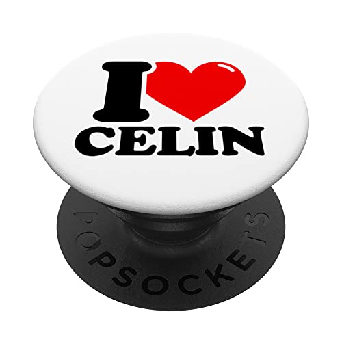 I LOVE Celin PopSockets Swappable PopGrip, Black